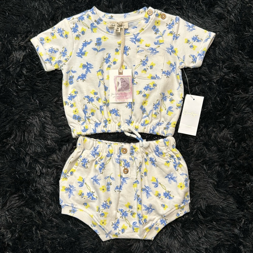 💜🌟 Jessica Simpson: Baby Girls 3/6Months 2pc Set💜🌟